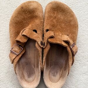 Birkenstock Boston Suede Clogs size 38 wide